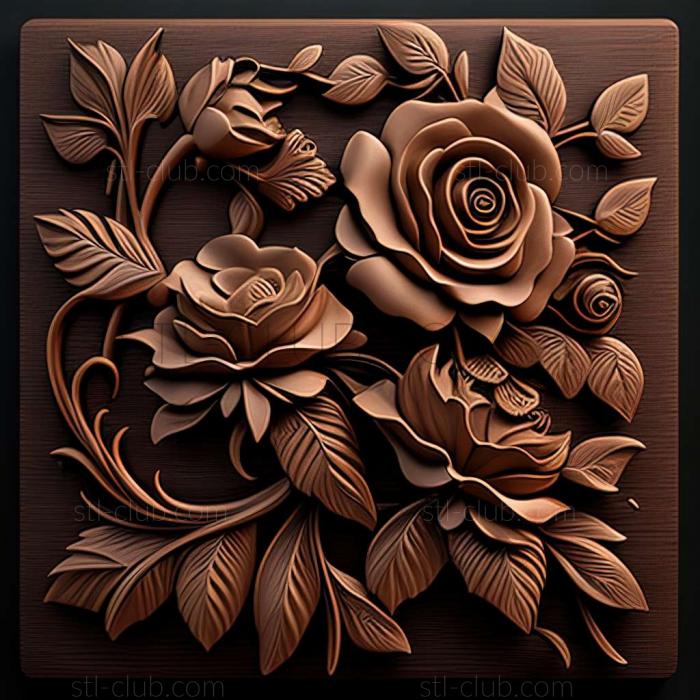 3D model roses (STL)